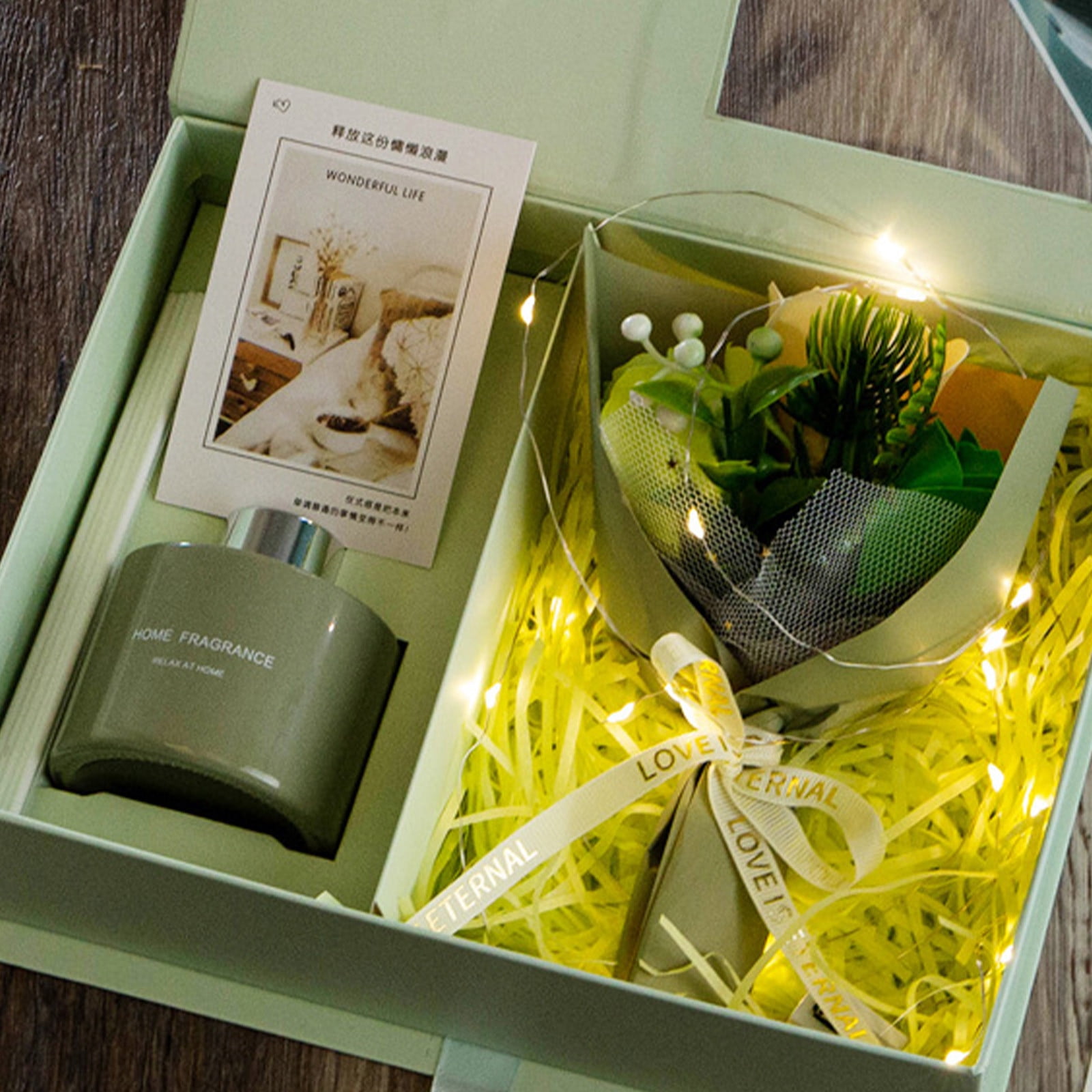 geerera Mother's Day/Valentine's Day/Birthday Gifts, Practical Aromatherapy Bouquet Practical Birthday Gift Box for Girlfriend, Wife And Teacher