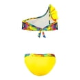 thumbnail image 2 of Traje de Baño Niña MERMAIDS123 Talla 08 dos piezas modelo mode a un hombro amarillo, 2 of 4