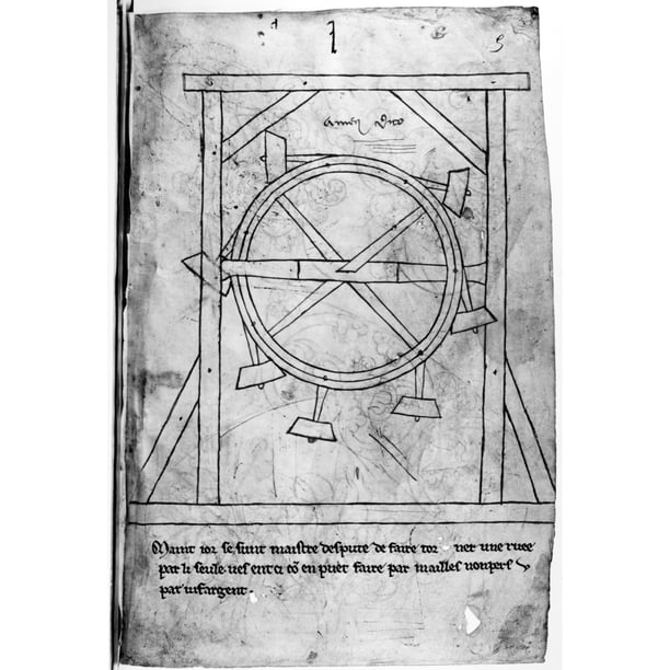 Villard De Honnecourt /N(C1225C1250). French Architect. Page From