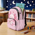thumbnail image 3 of DISNIMO Axolotl Flower Printed School Backpack for Kids Girls Backpack for Elementary Middle Students 17 Inch Large Bookbag with Front Pocket, Back to School Supplies, 3 of 7