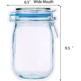 thumbnail image 2 of Jucoan 50 Pack Large Wide Mouth Mason Jar Zip Snack Bags, Reusable Airtight Leakproof Plastic Food Storage Zipper Saver for Home Kitchen Freezer Camping Travel Picnic, 2 of 8