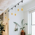 thumbnail image 5 of FSLiving 8W Adjustable Levitate Track Pendant Light H-Type Retractable Lift Pendant Light with Minimalist Modern Aluminum&Acrylic Shade Indoor Island Light Adjustable Length,Yellow - 3 Lights, 5 of 9