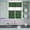 Green, variant on 3 Piece Kitchen Curtains and Valances Set Dark Brown Cafe Curtains 24 Inch Length Vintage Country Monochrome Chocolate Color Valance & Tier Curtain for Living Room Bedroom Window 54"x18" 27"x24"*2