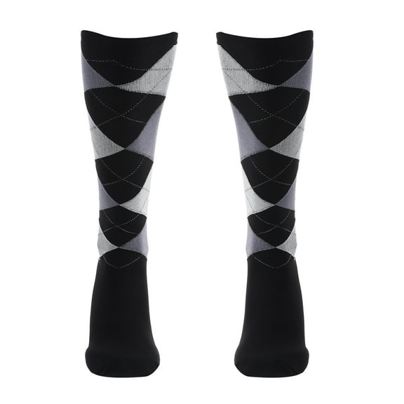 Masteelf Breathable Neon Running Socks for Men and Women, Comfortable Black Athletic Socks with Scrunchie Design