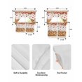 thumbnail image 5 of Orange Pumpkin Fall Swag Curtains for Living Room/Bedroom Windows, Thanksgiving Plaid Botanical Floral Kitchen Curtains and Valances Set 36 Inch Length, Light Filtering Swags Valance Curtain Panels, 5 of 5