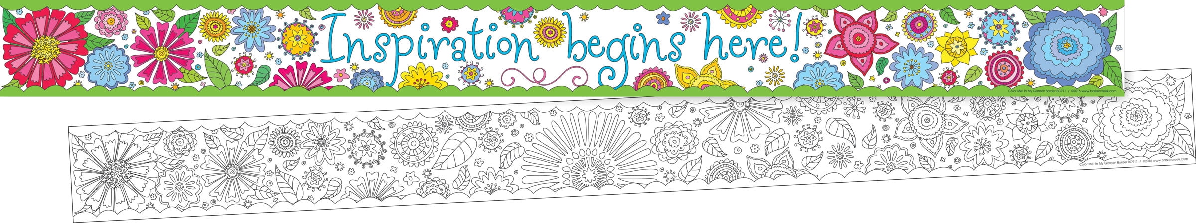 Barker Creek Decorate My Classroom - Color Me! In My Garden