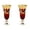 Red, variant on Set of 2 Cobalt Blue Crystal Champagne Flutes - 9 oz
