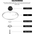 thumbnail image 3 of 4pcs Universal Pot Lid Top Replacement Knob, Heat Resistant Pot Lid Grip Handle Cover Knobs Pan Lid Knobs Kitchen Cookware Lid Knobs for Crock Pot Casserole Glass Saucepan, 3 of 7