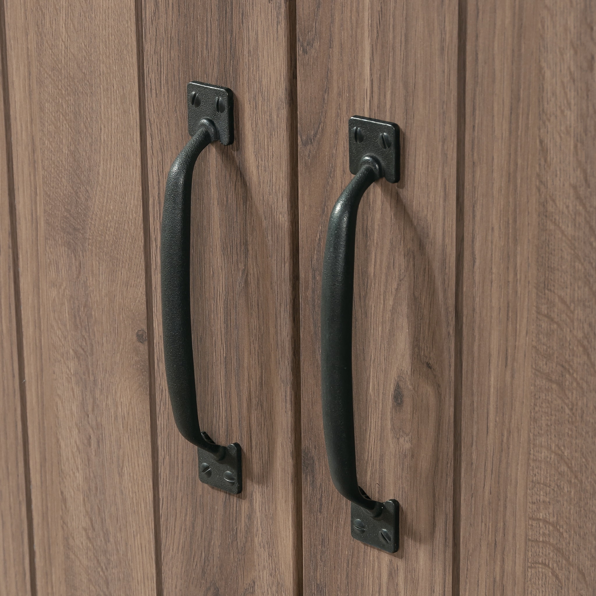 Sauder HomePlus 2-Barn Door Narrow Storage Cabinet, Salt Oak Finish