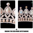 thumbnail image 2 of BRIGHTFUFU Corona de diamantes de imitación, Tiara, corona de cumpleaños, tocado de novia, accesorio de vestido de novia para actuación de baile, 2 of 8