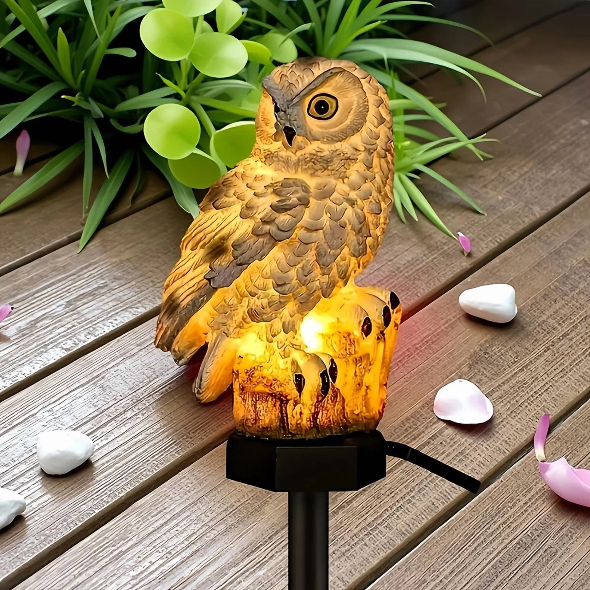 PURELY- Solar Lamp Owl Animal Solar Garden Lights Solar Powered Solar Led Light Outdoor