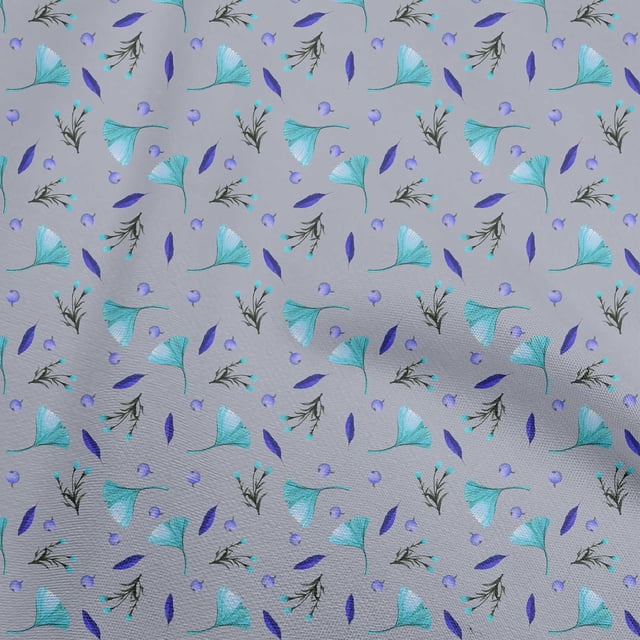 oneOone Cotton Flex Pastel Purple Fabric Autumn Craft Projects Decor Fabric Printed By The Yard 40 Inch Wide