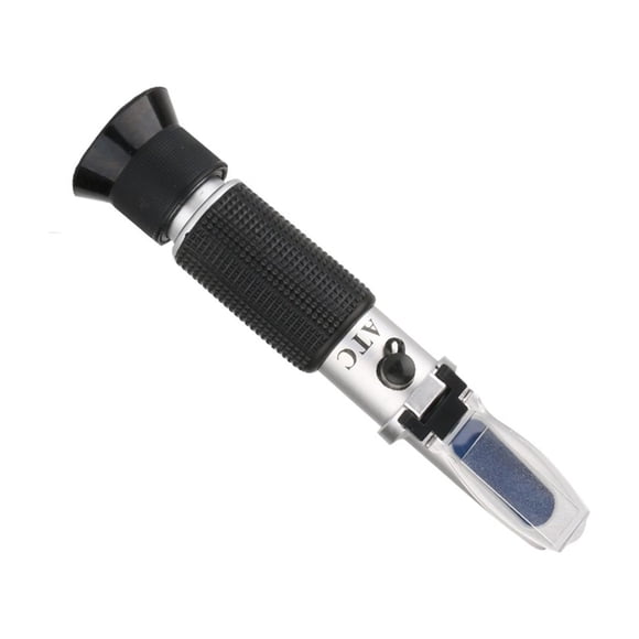 Refractómetro portátil, medidor de salinidad y azúcar, refractómetro de sacarímetro automático, 0-32% , refractómetro de salinómetro