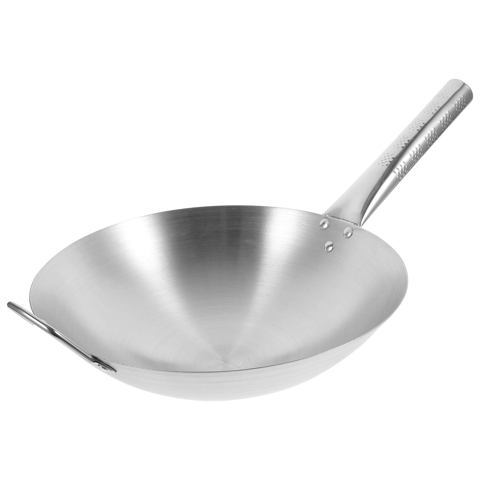 UPKOCH 1Pack Lightweight Frying Pan Non Stick Stainless Steel Suitable for Home Cooking Silver
