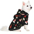 thumbnail image 2 of Fotbe Christmas Tree and Gold Socks Print Small Dog Sweater Hoodies Pet Grey Hooded Soft Fleece Sweatshirts with Pocket Fall Winter Puppy Cat Sweaters Warm Clothes-Medium, 2 of 7
