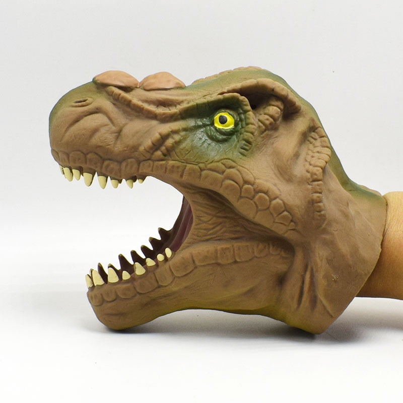upour-Velociraptor Soft Hand Puppet,Animal Gloves,Dinosaur Kids Toys,Child Birthday Present for 3 Years Old