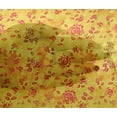 thumbnail image 4 of oneOone Viscose Chiffon Yellow Fabric Batik Sewing Fabric By The Yard Printed Diy Clothing Sewing Supplies 42 Inch Wide, 4 of 4