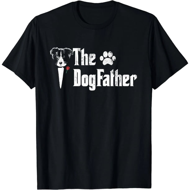 Playera para Mujer: T-Shirt "El Padrino Border Collie" - Regalo Ideal para el Día del Padre