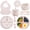Beige, variant on Lumikrypt Silicone Baby Feeding Set, 9 Pcs Baby Led Weaning Utensils, Baby Suction Bowl, Plates, Bib, Spoons Set, Sippy Cup with Straw, Baby Self Feeding Supplies Set