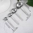 thumbnail image 4 of UNLLLL Stainless Steel Heart Shaped Measuring Spoons 4 Pcs Kitchen Utensils Measuring Spoons Love Heart Measuring Spoon Set Wedding Favors, for Food, Desserts, Soup, 4 of 4