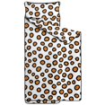 thumbnail image 2 of Brown and White Leopard Print Teens Toddler Nap Mat with Pillow, Sleeping Mat Bag for Preschool Daycare 59"x22", 2 of 6