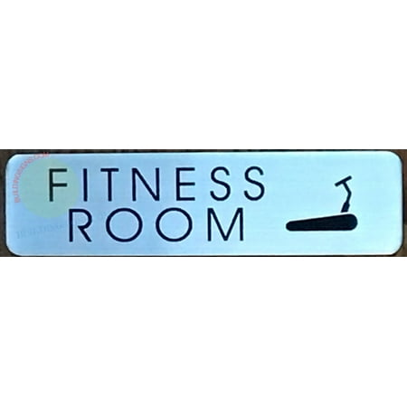 

FITNESS SIGN (2x7.75 BRUSH SILVER ALUMINUM) -ref16822