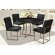 thumbnail image 1 of Comedor Soria 4 Sillas Negro Redondo Tubular y Cubierta de Formica, 1 of 5