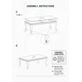 thumbnail image 5 of Glamorous Stainless Steel Coffee Table with White Glass Top and Cabriole-Style Legs for Living Room, 5 of 12