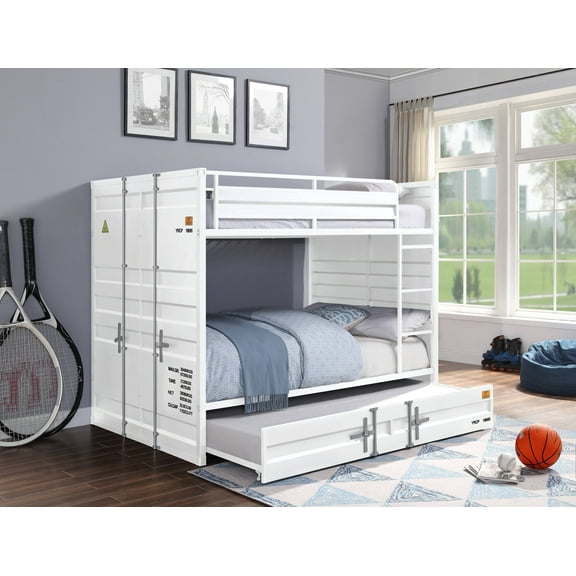 Acme Cargo Container Style Full over Full Bunk Bed, Multiple Colors