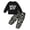 WBset236-Black, variant on UAYOTSE Boys Fall Winter Crewneck Letter Print Long Sleeve Sweatshirt and Pants 2-Piece Set Size 2-3 Years