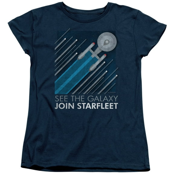 Star Trek - Starfleet Recruitment Poster - Women's Short Sleeve Shirt - X-Large