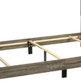 thumbnail image 2 of Full Size Wooden Bed with Panel Design Headboard, Rustic Brown- Saltoro Sherpi, 2 of 5