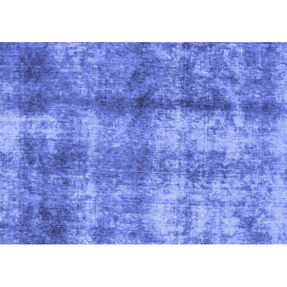 Ahgly Company Indoor Rectangle Abstract Blue Modern Area Rugs, 6' x 9'