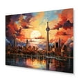 thumbnail image 2 of Designart "Canada City Skyscape" Cityscapes Metal Wall Decor, 2 of 5