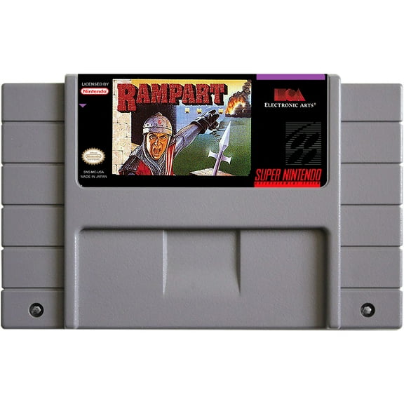 SNES Games Cartridge Rampart