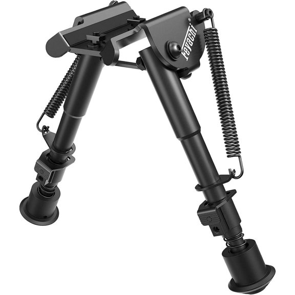 Feyachi Bipod for M LOK Rail Mount Shock-Proof Bipod with 5 Height Settings, Black