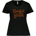 thumbnail image 3 of Inktastic Thankful and Blessed Women's Plus Size T-Shirt, 3 of 5