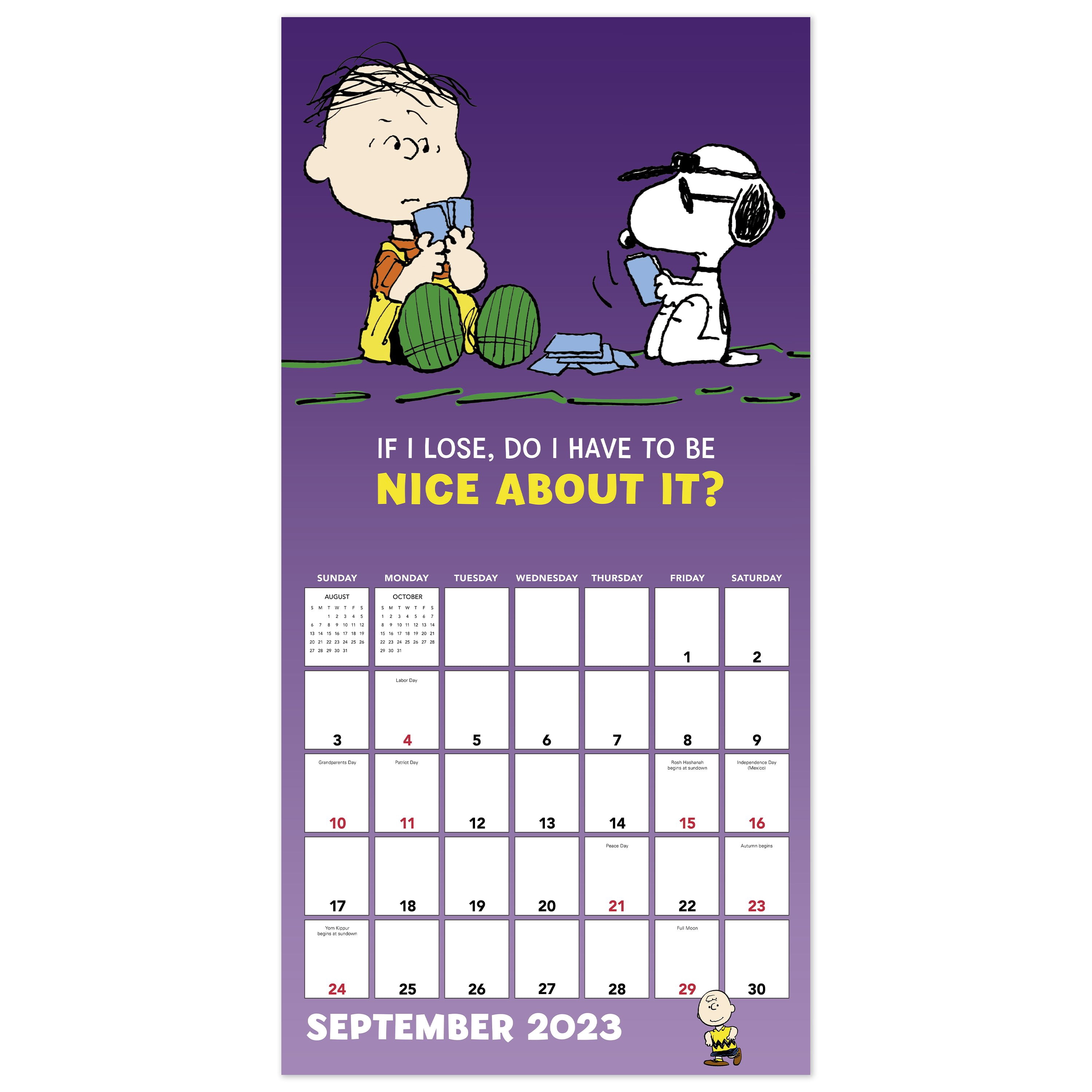 2023 Wall Calendar, Peanuts, 12
