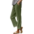 thumbnail image 1 of Pantalones casuales de pierna recta para mujer: cómodos pantalones para el día a día, las vacaciones y el senderismo, 1 of 8