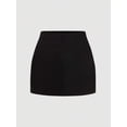 thumbnail image 6 of Womens White Mini Denim Skirt, A-Line Casual Style, 6 of 8