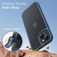 thumbnail image 4 of JETech Matte Case for iPhone 14 Plus 6.7-Inch, Shockproof Military Grade Drop Protection, Frosted Translucent Back Phone Cover, Anti-Fingerprint (Storm Blue), 4 of 6