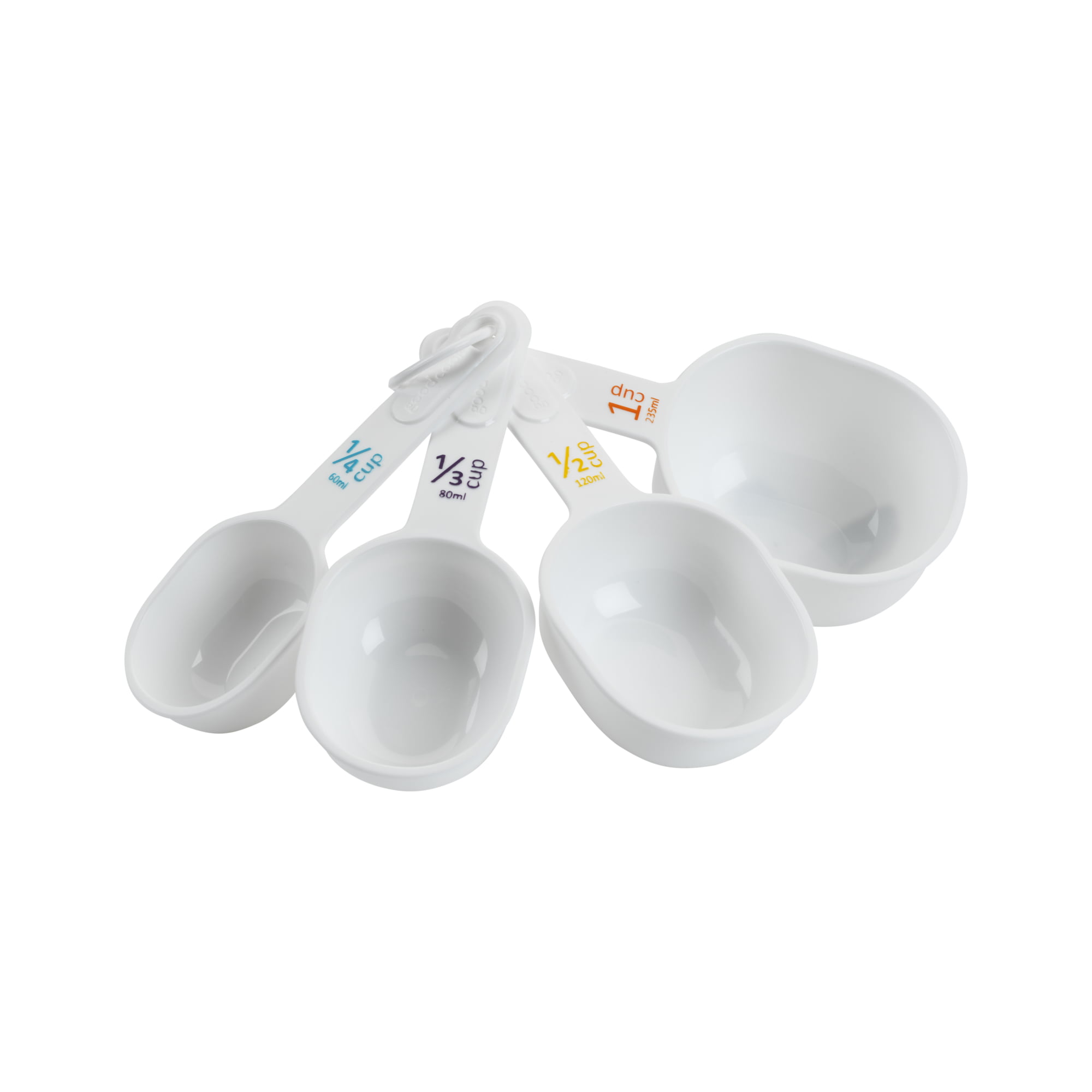 The Pampered Chef Easy Read Nesting Measuring Cups Set of 2, Easy Read 4 Cup  and Easy Read 2 Cup Measuring 