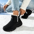 thumbnail image 6 of Bnwani Boots for Women,Winter Boots,Round Toe,Water-Resistant,Non-slip,Warm,Black,40(US:7.5), 6 of 7