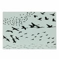 thumbnail image 1 of Black Crow Cutting Board, Flying Flock of Birds Monochromatic Silhouette Freedom Themed Graphic Art, Decorative Tempered Glass Cutting and Serving Board, in 3 Sizes, by Ambesonne, 1 of 2