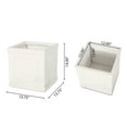 thumbnail image 6 of Wilbert Cast Stone Outdoor Medium Planter, Antique White, 6 of 6