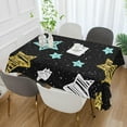 thumbnail image 5 of GZHJMY Star Tablecloth, Rectangle Waterproof Washable Polyester Table Cover for Picnic Dinner Holiday Party Decor, 54 x 72 Inch, 5 of 7