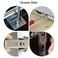 Desk Table Keyboard Drawer Slide Rail Track with Screws, Side Mount
