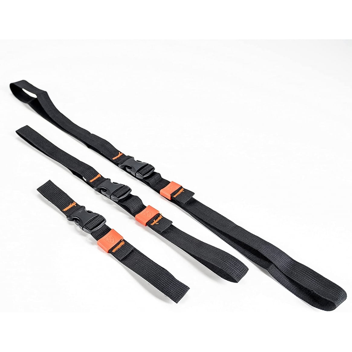 GEAR AID Utility Straps with Side Release Buckle, Secure and Compress Camping, Biking, Hunting, Boating Gear, 1" Width, 60" Length, 2 Pack