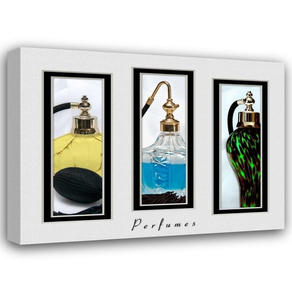 C. Thomas McNemar 32x25 Gallery Wrapped Canvas Wall Art Titled - Perfume Triptych III
