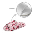 thumbnail image 4 of POLERO Cartoon Strawberry Print House Slippers for Women Open Toe Lightweight Indoor Slippers Slip On Bedroom Shoes with Soft Sole, Size 6-7, 4 of 7